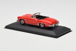Mercedes 190 SL W121 Röd Minichamps 1:43 940033131 Metall — bild 3 av 4