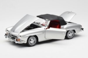 Mercedes 190 SL W121 Silver Norev 1:18 B660640604 Metall — bild 2 av 8