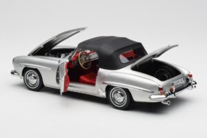 Mercedes 190 SL W121 Silver Norev 1:18 B660640604 Metall — bild 5 av 8