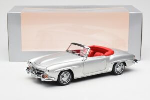 Mercedes 190 SL W121 Silver Norev 1:18 B660640604 Metall — bild 8 av 8