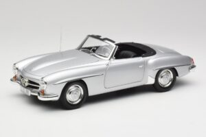 Mercedes 190 SL W121 Silver Grå Minichamps 1:18 100037031 Metall