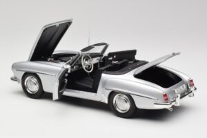 Mercedes 190 SL W121 Silver Grå Minichamps 1:18 100037031 Metall — bild 5 av 8