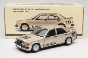 Mercedes 190E 2.3-16 W201 #1 N. Lauda Race of Champions Nurburgring 1984 AUTOart 1:18 88431 Metall — bild 8 av 8