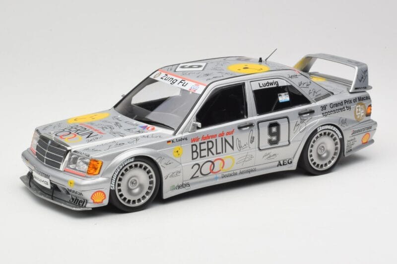 Mercedes 190E 2.5-16 EVO II W201 #9 Zung Fu K. Ludwig Guia Race Macau 1992 Minichamps 1:18 155923609 Metall