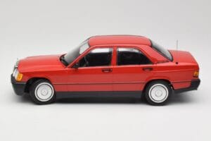 Mercedes 190E W201 Röd Minichamps 1:18 155037000 Metall — bild 3 av 6