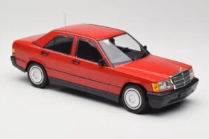 Mercedes 190E W201 Röd Minichamps 1:18 155037000 Metall — bild 4 av 6