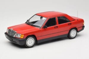 Mercedes 190E W201 Röd Minichamps 1:18 155037000 Metall