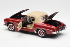 Mercedes 190SL W198 Röd AUTOart 1:18 76116 Metall — bild 5 av 8