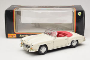 Mercedes 190SL Vit Maisto 1:18 50274 Metall — bild 8 av 8
