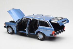 Mercedes 200 S123 T-Model Diamond Blå Återförsäljarupplaga Norev 1:18 B66040671 Metall — bild 5 av 8