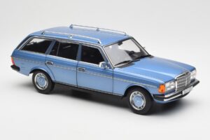 Mercedes 200 S123 T-Model Diamond Blå Återförsäljarupplaga Norev 1:18 B66040671 Metall — bild 6 av 8
