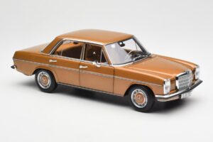 Mercedes 200 W115 Bycane Guld Återförsäljarupplaga Norev 1:18 B66040665 Metall — bild 6 av 8