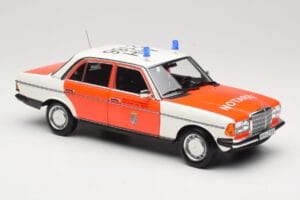 Mercedes 200 W123 Ambulans Vit Norev 1:18 183834 Metall — bild 4 av 8
