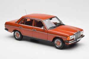 Mercedes 200 W123 English Röd Återförsäljarupplaga Norev 1:18 B66040653 Metall — bild 6 av 8