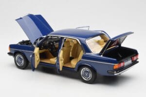 Mercedes 200 W123 Surf Blå Norev 1:18 183710 Metall — bild 5 av 8