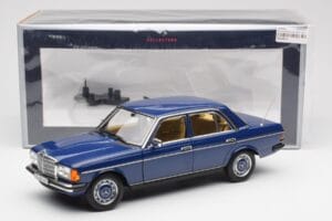 Mercedes 200 W123 Surf Blå Norev 1:18 183710 Metall — bild 8 av 8