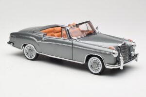 Mercedes 220 SE W128 Cabriolet Grey Metallic Sun Star 1:18 3352-M1 Metall — bild 6 av 8