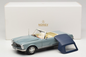 Mercedes 230 SL W113 Horizon Blue Norev 1:18 183992 Metall — bild 9 av 9