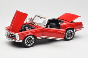 Mercedes 230 SL W113 Pagoda Röd Norev 1:18 B660640596 Metall — bild 2 av 8