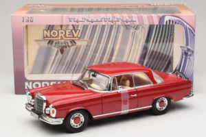 Mercedes 280 SE Coupe Röd Norev 1:18 183527 Metall — bild 6 av 6
