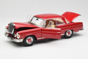 Mercedes 280 SE W108 Röd Norev 1:18 193527 Metall — bild 2 av 8