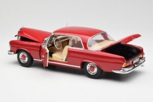 Mercedes 280 SE W108 Röd Norev 1:18 193527 Metall — bild 5 av 8