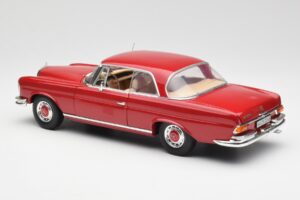 Mercedes 280 SE W108 Röd Norev 1:18 193527 Metall — bild 7 av 8