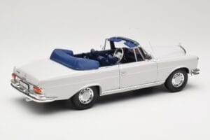 Mercedes 280 SE W111 Cabriolet Ljusgrå Norev 1:18 183530 Metall — bild 3 av 8