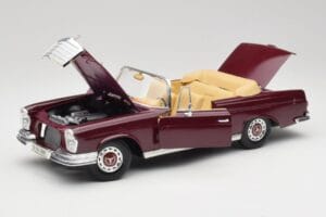 Mercedes 280SE W108 Bordeaux Röd Maisto 1:18 31811 Metall — bild 2 av 8