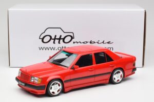 Mercedes 300E W124 6.0 AMG Signal Röd Otto 1:18 OT1104 Resin — bild 6 av 6