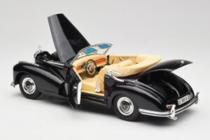 Mercedes 300 S W188 Cabriolet Svart Tchibo 1:18 36782 Metall — bild 5 av 8