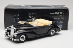 Mercedes 300 S W188 Cabriolet Svart Tchibo 1:18 36782 Metall — bild 8 av 8