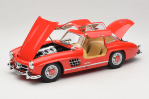 Mercedes 300 SL Gullwing Röd Minichamps 1:18 180039001 Metall — bild 2 av 8