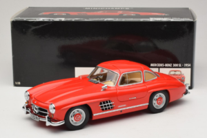 Mercedes 300 SL Gullwing Röd Minichamps 1:18 180039001 Metall — bild 8 av 8