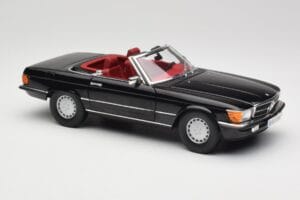 Mercedes 300 SL R107 Svart Norev 1:18 183511 Metall — bild 6 av 8