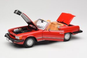 Mercedes 300 SL R107 Röd Norev 1:18 B66040623 Metall — bild 2 av 8