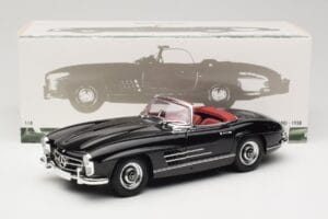 Mercedes 300 SL W198 Roadster Svart Minichamps 1:18 180039036 Metall — bild 8 av 8