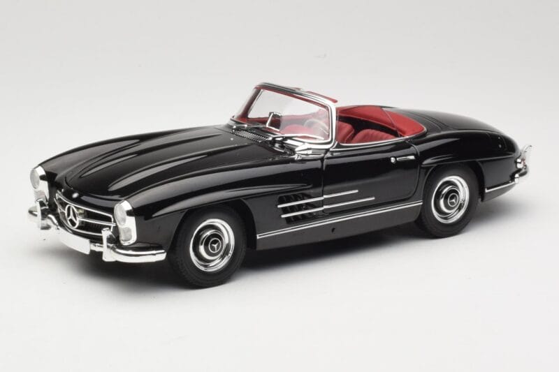 Mercedes 300 SL W198 Roadster Svart Minichamps 1:18 180039036 Metall