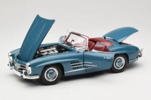 Mercedes 300 SL W198 Roadster Blå Minichamps 1:18 180039035 Metall — bild 2 av 8