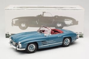 Mercedes 300 SL W198 Roadster Blå Minichamps 1:18 180039035 Metall — bild 8 av 8