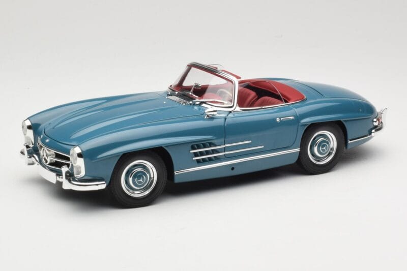 Mercedes 300 SL W198 Roadster Blå Minichamps 1:18 180039035 Metall