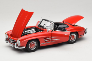 Mercedes 300 SL Roadster Röd Minichamps 1:18 180039031 Metall — bild 2 av 8