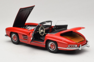Mercedes 300 SL Roadster Röd Minichamps 1:18 180039031 Metall — bild 5 av 8
