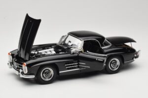 Mercedes 300 SL W198 Roadster With Hardtop Svart Minichamps 1:18 180039040 Metall — bild 2 av 8