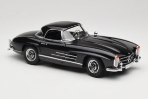 Mercedes 300 SL W198 Roadster With Hardtop Svart Minichamps 1:18 180039040 Metall — bild 6 av 8