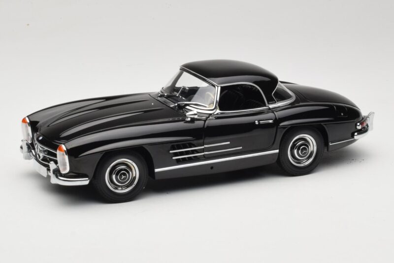 Mercedes 300 SL W198 Roadster With Hardtop Svart Minichamps 1:18 180039040 Metall
