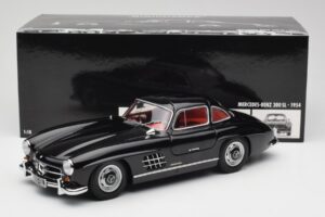 Mercedes 300 SL W198 Svart Minichamps 1:18 180039004 Metall — bild 8 av 8