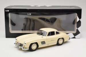 Mercedes 300 SL W198 Kräm Minichamps 1:18 110037212 Metall — bild 8 av 8