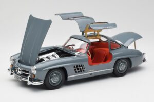 Mercedes 300 SL W198 Graphite Grå Minichamps 1:18 180039005 Metall — bild 2 av 8