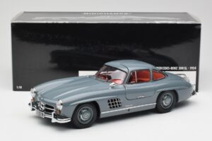 Mercedes 300 SL W198 Graphite Grå Minichamps 1:18 180039005 Metall — bild 8 av 8